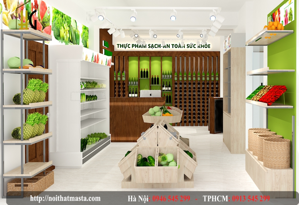 Thiết kế siêu thị mini anh Nho